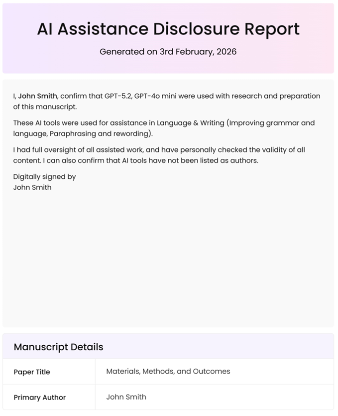 人工智能辅助披露